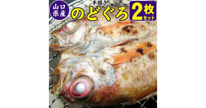 【ふるさと納税】山口県産 手開き のどぐろ 2枚セット　のどぐろ・魚貝類・干物