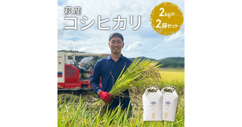 【ふるさと納税】コシヒカリ 令和6年 2kg×2袋 セット 米 コメ こめ 萩産 KAMITAMA　お米・コシヒカリ