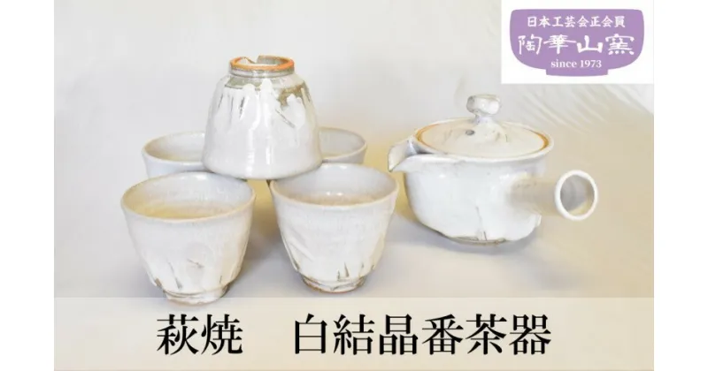 【ふるさと納税】萩焼 白結晶番茶器 食器 セット ギフト　萩市