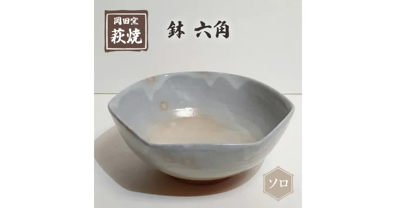 【ふるさと納税】萩焼 鉢 六角 ソロ　 食器 皿 工芸品 キッチン雑貨 キッチン用品 陶器 惣菜入れ 菓子入れ 果物入れ 万能