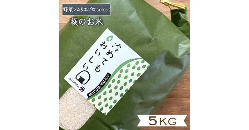 【ふるさと納税】コシヒカリ 5kg みのる米 野菜ソムリエ プロselect 萩のお米 萩市 むつみ産 米 お米 白米　萩市