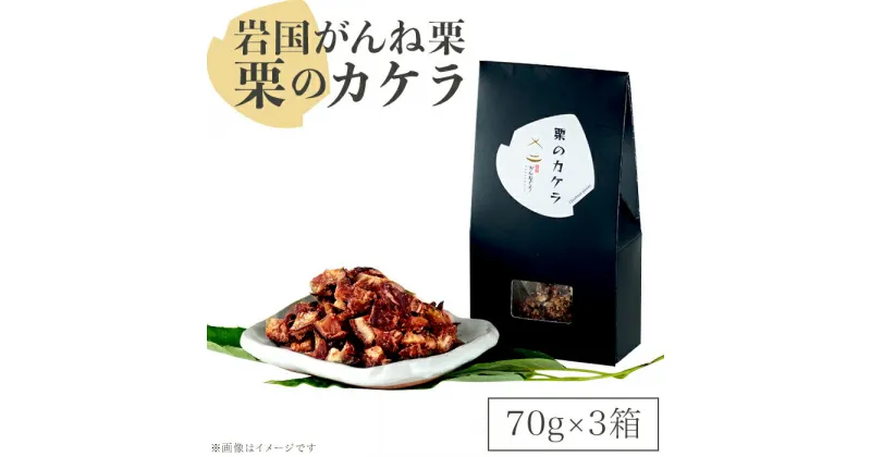 【ふるさと納税】 レビューキャンペーン実施中 岩国がんね栗「栗のカケラ」70g×3箱【がんね栗の里】