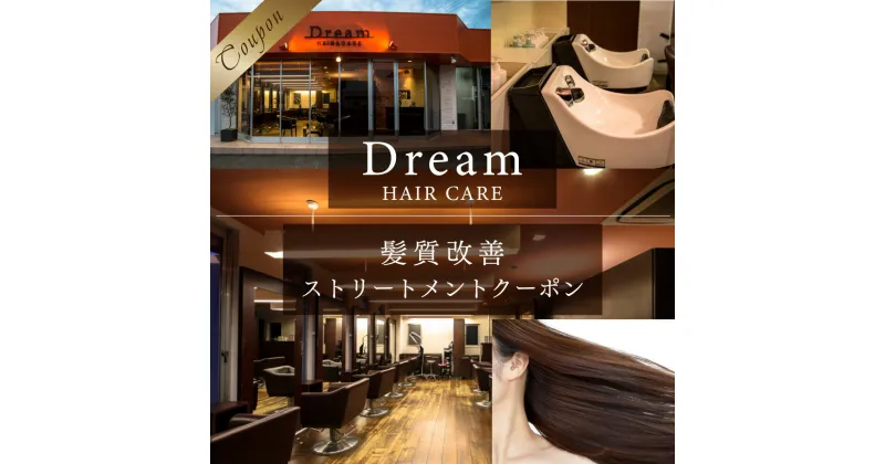 【ふるさと納税】Dream HAIR CARE 髪質改善 ストリートメント クーポン 送料無料 チケット 利用券 ヘアケア 美容院 サロン AV01