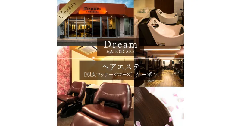 【ふるさと納税】Dream Dream HAIR ＆ CARE ヘアエステ 頭皮マッサージコース クーポン 送料無料 チケット 利用券 ヘッドスパ ヘアケア マッサージ 頭皮 スカルプケア 美容院 エステ サロン AV03