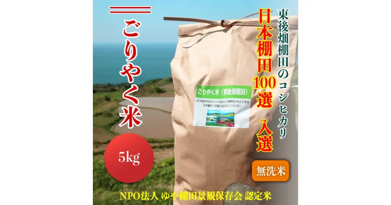 【ふるさと納税】米 こめ お米 無洗米 こしひかり 5kg 「ごりやく米」 棚田米 東後畑(1030)