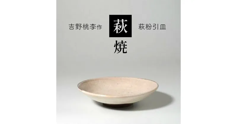 【ふるさと納税】萩焼 吉野桃李作 萩粉引皿 ｜ 和食器 食器 お洒落 オシャレ 工芸品 名産品 萩焼 皿 お皿 キッチン 山口 美祢市 美祢 特産品