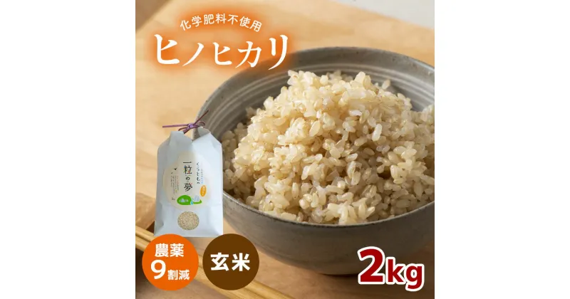 【ふるさと納税】 農薬9割減 ・ 化学肥料不使用 ヒノヒカリ(玄米) 2kg（11月以降の発送） ｜ 有機農産物認証推進協会認定 玄米 お米 米 ひのひかり 農薬減 美祢市 山口県 秋芳 カルスト台地 湧き水 ミネラル 結び家 くらとも