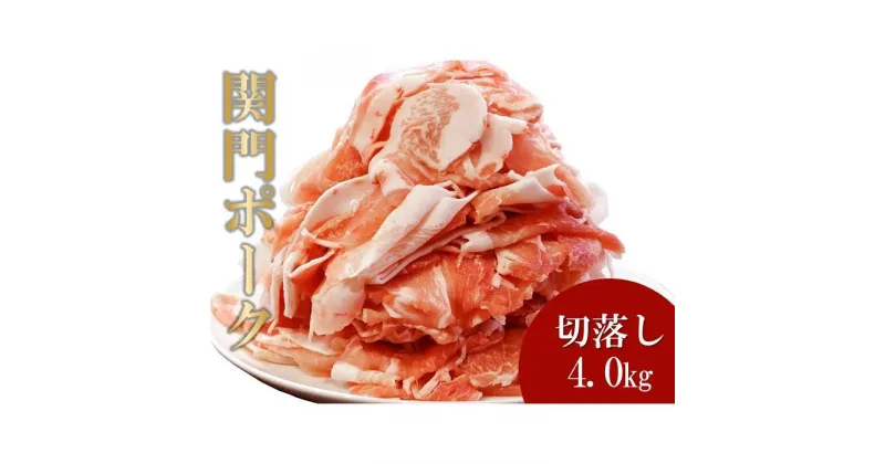 【ふるさと納税】関門ポーク 切落し 500g×8パック 4.0kg | 肉 お肉 にく 食品 山口県産 人気 おすすめ 送料無料 ギフト