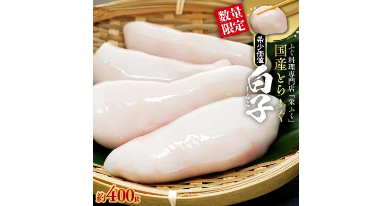 【ふるさと納税】数量限定 ふぐ料理専門店 『栄ふく』 国産 とらふぐ 希少価値 白子 約400g（200g×2P） | 魚 お魚 さかな 食品 人気 おすすめ 送料無料