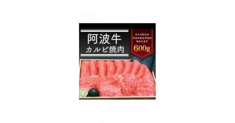 【ふるさと納税】阿波牛カルビ焼肉600g 牛肉 お肉 徳島 ブランド 和牛 国産 ギフト 人気 おすすめ 国産牛 ブランド牛 美味しい | 牛肉 肉 BBQ バーベキュー にく 贈り物 贈答 プレゼント お取り寄せ グルメ 記念日 パーティ 冷蔵