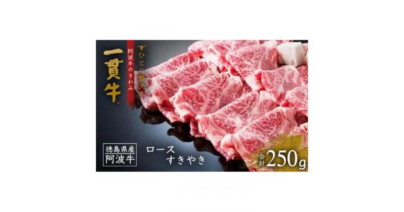 【ふるさと納税】阿波牛のきわみ「一貫牛」ロースすき焼き250g 牛肉 お肉 徳島 ブランド 黒毛和牛 和牛 国産 冷凍 ギフト 人気 おすすめ 国産牛 ブランド牛 美味しい | 牛肉 肉 にく贈り物 贈答 プレゼント お取り寄せ グルメ 記念日 パーティ