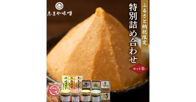 【ふるさと納税】ふるさと納税限定　特別詰め合わせセットB | 味噌 もろみ みそ汁 お味噌汁 おみそ汁 即席 レトルト食品 せんべい セット 詰め合わせ 非常食 徳島市 人気 おすすめ 送料無料