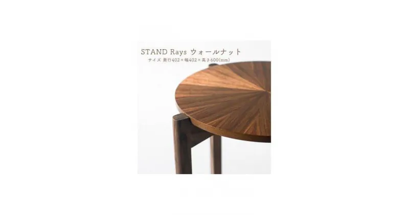 【ふるさと納税】STAND Rays ウォールナット | 木製 テーブル 物置 サイドテーブル 机 コーディネート インテリア 雑貨 家具 日用品 国産 徳島 人気 おすすめ 送料無料