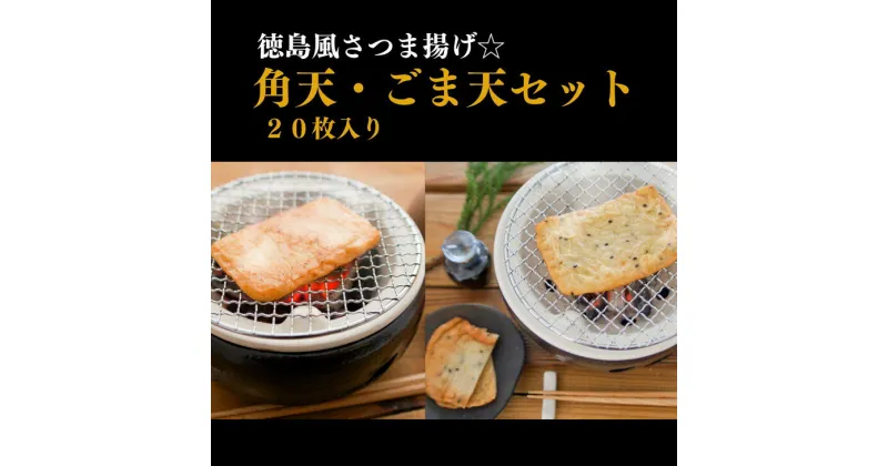 【ふるさと納税】 さつま揚げ 20枚 冷蔵 徳島県 練り物 おつまみ おかず 小分け 角天 ごま天 天ぷら 食品 料理 食べ物