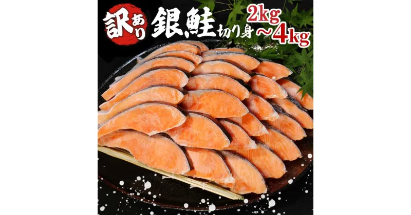 【ふるさと納税】 訳あり 鮭 2kg〜4kg 冷凍 塩 鮭 銀鮭 しゃけ シャケ さけ 切身 サイズ 不揃い 規格外 塩銀鮭 海鮮 人気 カマ サーモン 魚 朝食 2kg 3kg 4kg 選べるサイズ 【北海道・沖縄・東北・離島への配送不可】