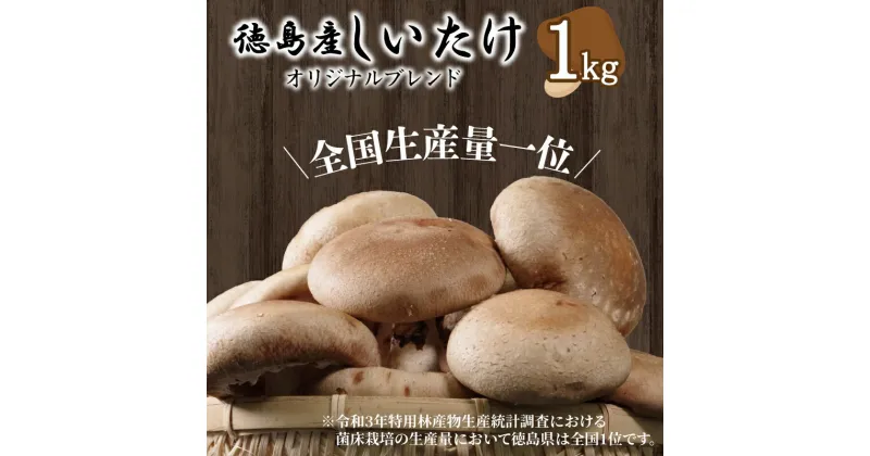 【ふるさと納税】 しいたけ 1kg 冷蔵 国産 徳島県 椎茸 しいたけ きのこ 肉厚 濃厚 家庭用 おかず