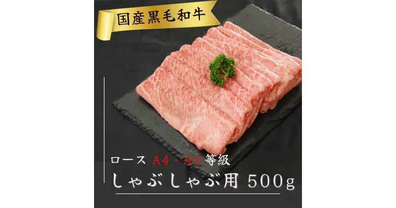 【ふるさと納税】 国産 黒毛和牛 阿波牛 ロース しゃぶしゃぶ 肉 500g 牛肉 赤身 ロース リブロース 肩ロース 赤身 A4 A5 等級 しゃぶしゃぶ すき焼き 鍋 料理