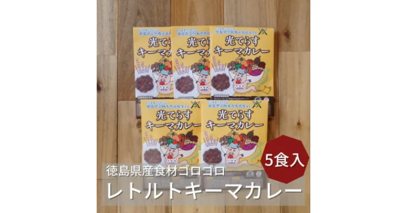 【ふるさと納税】徳島県産食材ゴロゴロキーマカレー　5食入り【1477624】