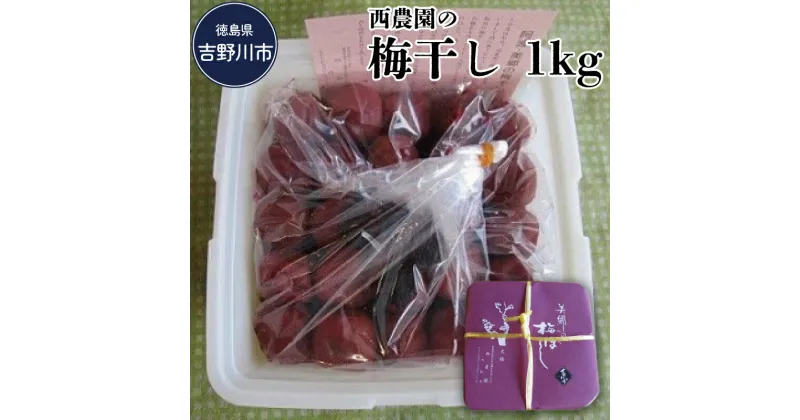 【ふるさと納税】 梅干し 南高梅 大粒 1kg 梅 うめ 果物 フルーツ しそ 塩 おつまみ おかず 弁当 惣菜 朝食 漬物 ビール ハイボール 焼酎 果実酒 ギフト プレゼント 贈答 送料無料 徳島県 吉野川市 西農園