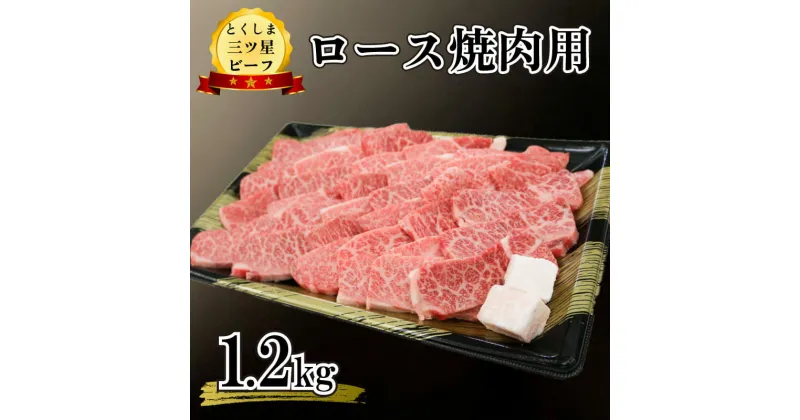 【ふるさと納税】 黒毛和牛 ロース 焼肉 1.2kg 和牛 とくしま三つ星ビーフ 牛肉 ぎゅうにく 牛 肉 ビーフ BBQ アウトドア キャンプ おかず おつまみ 惣菜 弁当 日用 お祝い 誕生日 記念日 ギフト 贈答 プレゼント お取り寄せ グルメ 冷凍 小分け 送料無料 徳島県 阿波市