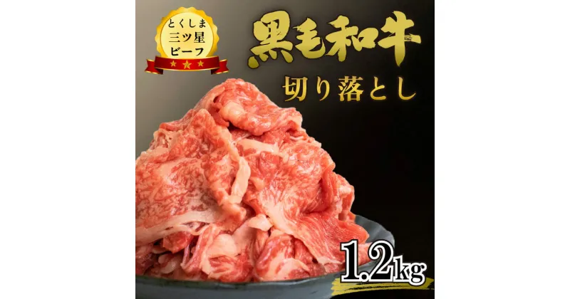 【ふるさと納税】 黒毛和牛 牛肉 切り落とし 1.2kg (600g×2p) 和牛 国産 牛肉 牛 うし 肉 にく ビーフ 三つ星ビーフ すき焼き すきやき しゃぶしゃぶ 焼肉 やきにく カレー 牛丼 BBQ アウトドア おかず おつまみ 弁当 惣菜 日用 冷凍 小分け お取り寄せ グルメ 送料無料