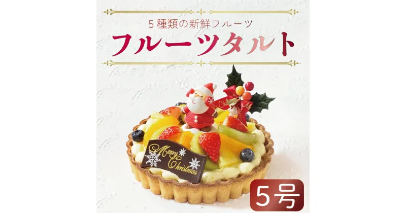 【ふるさと納税】 先行予約 クリスマスケーキ フルーツタルト 5号 冷凍 フルーツ スイーツ デザート 洋菓子 果物 フルーツ いちご オレンジ キウイフルーツ ブルーベリー パイン タルト お菓子 おやつ ケーキ クリスマス プレゼント 送料無料 徳島県 阿波市 CAKE EXPRESS