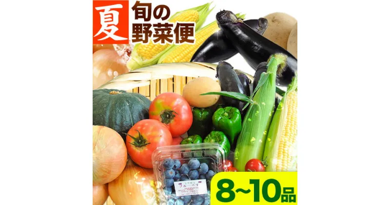 【ふるさと納税】＜先行予約＞ 旬の新鮮な 野菜便 7月夏便 8～10品 アグリサポート美馬《7月上旬-8月上旬出荷》とうもろこし 夏野菜 じゃがいも きゅうり ブルーベリー キャベツ 茄子 玉ねぎ 豆 野菜 青果物 送料無料 徳島県 美馬市