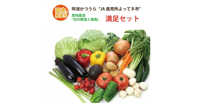 【ふるさと納税】阿波かつうら 農産物満足セット