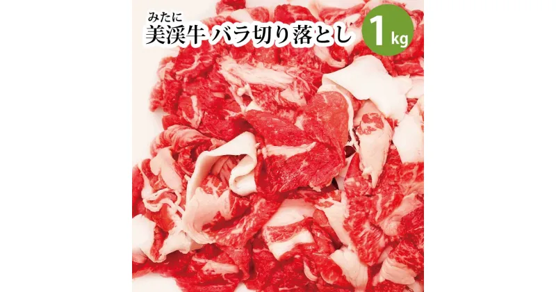 【ふるさと納税】 美渓牛 バラ 切り落とし 1kg