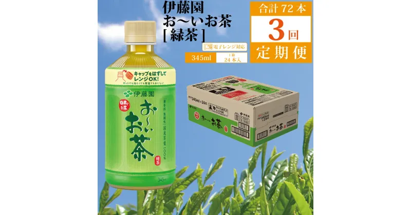 【ふるさと納税】【定期便3回】おーいお茶 緑茶 345ml×24本入 伊藤園