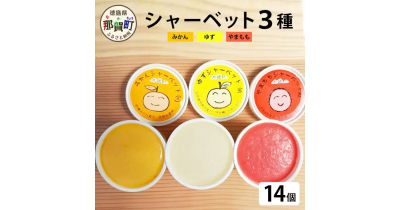 【ふるさと納税】きとうむら シャーベット 3種14個入り 115ml【徳島県 那賀町 木頭 木頭柚子 ゆず ユズ みかん ミカン 山桃 やまもも シャーベット 氷菓子 フルーツ デザート スイーツ 柑橘 果汁 国産 詰め合わせ ご当地 お取り寄せ グルメ 要冷凍 厚さ 対策 熱中症 予防】